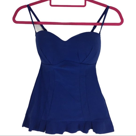 Profile by Gottex Blue Starlet Molded Bra Swim Top Size 6 - Picture 2 of 10